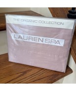 RALPH LAUREN SPA Organic Conch Color Queen Flat Sheet  NEW 1ST QUALITY - $69.25