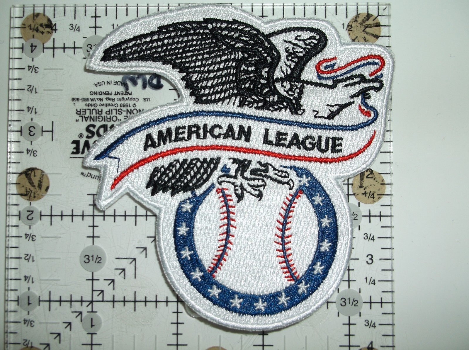 American League~MLB~Embroidered Patch~(3 5/8" x 3 3/4") Iron Sew On Item image 2