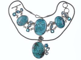 Authenticity Guarantee

Retro Sarda Byzantine sterling silver blue topaz, lab... - $519.75