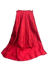 Vintage KENZO Paris Red 100% Silk Heavy Lined Skirt Size 36 Made in France - $1,495.96 MXN