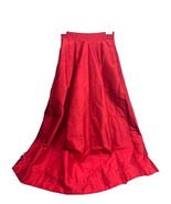 Vintage KENZO Paris Red 100% Silk Heavy Lined Skirt Size 36 Made in France - $98.99