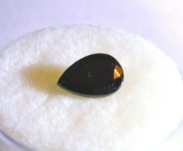 Black Shungite .78CT 9x6x4mm Pear Loose Natural Gemstone NEW - £15.93 GBP