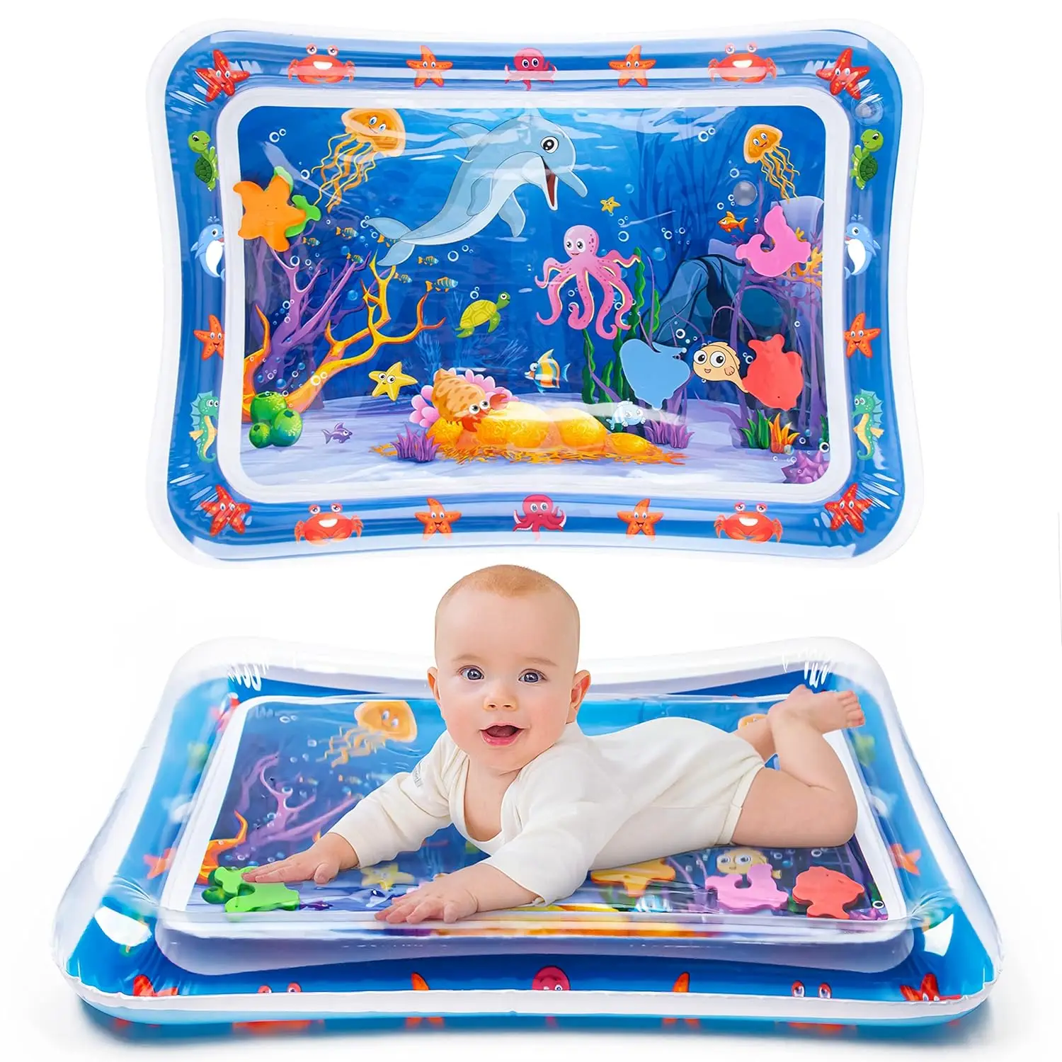 Mat for Babies Inflatable Water Play Mat for Infants and Toddlers 3 to 12 Months - £14.25 GBP