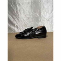 Men’s Black Leather Wingtip Dress Shoes Tassel Oxfords Size 9 - £20.00 GBP