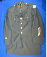 SERGE AG-489 CLASS A DRESS GREEN ARMY UNIFORM JACKET COAT W/ 4TH ID PATC... - €47,25 EUR
