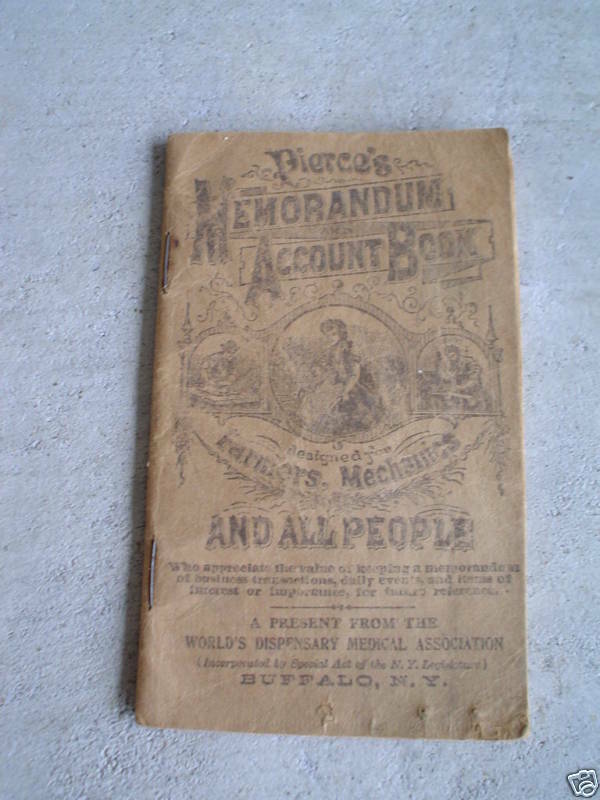 Vintage 1923 Pierce&#39;s Memorandum Account Booklet - $18.81