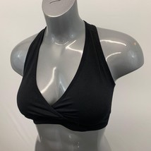 Bestform Wire Free Activewear Sports Bra Women&#39;s 28&quot; Band Black Poly - $10.84 CAD