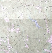 Map Oxford Maine 1980 Topographic Geological Survey 1:24000 27 x 22&quot; TOPO6 - $44.99