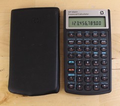 Hewlett Packard HP 10BII+ Financial Calculator with Batteries &amp; Cover - $14.84