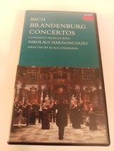 Bach The Six Brandenburg Concertos Harnoncourt VHS Video Cassette Like New - £11.79 GBP