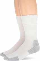 Dr Scholl&#39;s 1 PAIR Men&#39;s Sock Size 11-15 Diabetes Circulatory Odor-X Crew White - £12.94 GBP