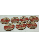 7 Vintage milk bottle cap WESTERN UNITED DAIRIES Co. EVERY DAY OF WEEK - $29.75