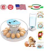Okkobi M12 Egg Incubator - Automatic Control for 12/24 Eggs, Ideal for B... - $1,105.91 MXN