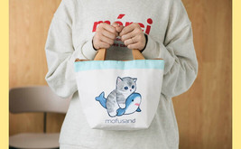 New Sanrio Mofusand Shark Nyan Cold Warm Hand Lunch Mini Tote Bag - £13.62 GBP