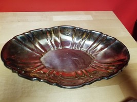 VTG  Bristol SilverPlate by Poole #161 Scalloped Edge Oval Bread Tray - £9.70 GBP