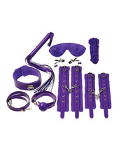 Plesur Everything Bondage 12 Piece Kit Purple - £34.96 GBP