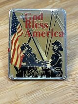 God Bless America Walmart Employee Firefighter Heroes Flag Lapel Pin KG - $9.90
