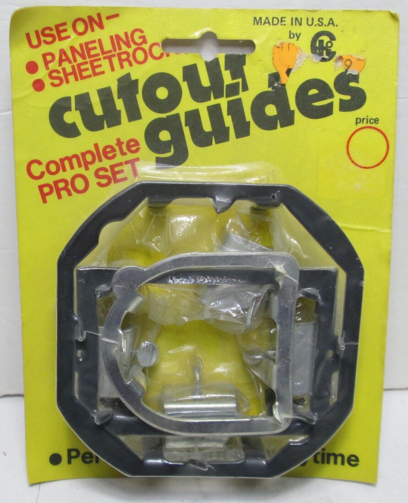 Package of 3 Different Cutout Guides-Sheetrock Drywall Paneling Made In ... - $14.24