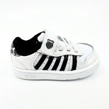 K-Swiss Court Palisades Strap White Metal Leopard Baby Size 4 Sneakers 2... - £17.54 GBP