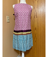 Loft ladies A-Line sleeveless lined dress size 12 - $449.68 MXN