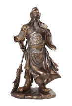 PTC 10630 Guan Yu Chinese Fighting Warrior Resin Statue Figurine, 12.25&quot; - $64.34