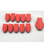 Hape Quadrilla Marble Run Lot of 11 Red Accelerators Parts Wood Replacem... - $26.71 CAD