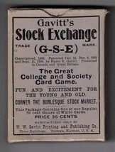 Gavitt&quot;s Stock Exchange ( G-S-E ) the Great Collège &amp; Society Card Game ... - £18.09 GBP