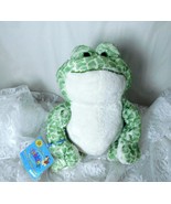 GANZ Plush Spotted Frog Webkinz 8&quot; Green Plush Toy with Tag HM142 - Supe... - £9.58 GBP