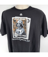 Chicago White Sox Darth Vader Star Wars Majestic T-shirt Size XL Black - £13.98 GBP