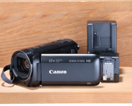 Canon Vixia Hf R800 57x Zoom Hd Camcorder *Tested* But Haze On Lcd And Lens - £90.99 GBP