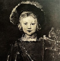 Rembrandt&#39;s Son 1944 Titus Van Rijn Gravure Style Phaidon Print DWU10 - £79.92 GBP