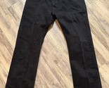 Levis 501 Jeans Mens 38x34 Black Wash Straight Leg Button Fly 6890 - $19.24