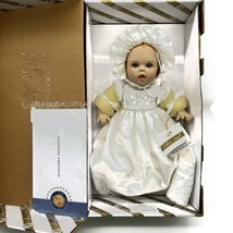 Franklin Mint Christening Baby Porcelain Girl 12&quot; Doll - $33.62
