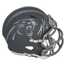 Julius Peppers Autographed (Silver) Panthers Slate Mini Speed Helmet Beckett - £238.91 GBP
