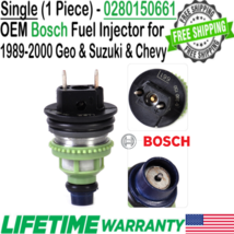Genuine Flow Matched Bosch 1 Unit Fuel Injector for 1989-1997 Geo Metro 1.0L I3 - £23.18 GBP