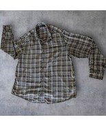 Faded Glory Mens 2XL Flannel White Black LS Cotton Button Front Collar P... - $89.19 MXN