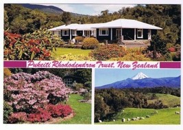 New Zealand Postcard Pukeiti Rhododendron Trust Multi View Mount Egmont - $2.12