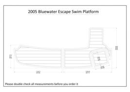 2005 Bluewater Escape Swim Platform Boat EVA Faux Foam Teak Deck Floor Pad - £224.57 GBP