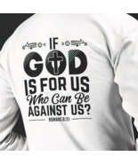Heavy Blend Hoodie Sweatshirt &quot;If God is For Us&quot; Printed on back - $44.14