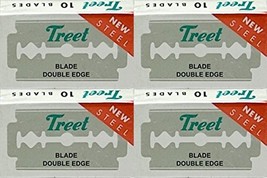 40 Treet New Steel Double Edge Razor Blades - $5.93