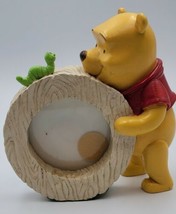 Classic Winnie-the-Pooh Picture Frame Circular Vintage Stand Up Disney w... - $14.80