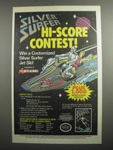 1991 Arcadia Silver Surfer NES Game Ad - Silver Surfer Hi-Score Contest! - £14.74 GBP