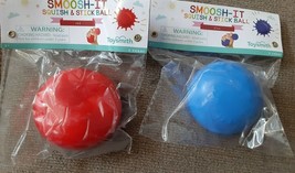 Set of 4 SMOOSH-IT Squish &amp; Stick Ball Great Party Favors and stress ball - £7.07 GBP