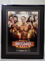 2010 WWE Wrestlemania XXVI 16x20 Framed Insight Poster Display  - $79.19