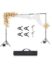 VEVOR Backdrop Stand, 10 x 10 ft Adjustable Photo Stand Kit, Background ... - $46.90