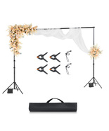 VEVOR Backdrop Stand, 10 x 10 ft Adjustable Photo Stand Kit, Background ... - $46.90