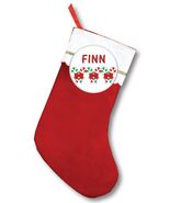 FELT 18&quot; STOCKING &amp; CHRISTMAS CANDY CANES PERSONALIZED PINBACK BUTTON 3&quot; - $366.03 MXN