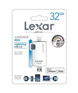 Lexar 32GB 2-in-1 IOS Lightning JumpDrive M20i USB 3.0 Flash Drive - $391.95 MXN