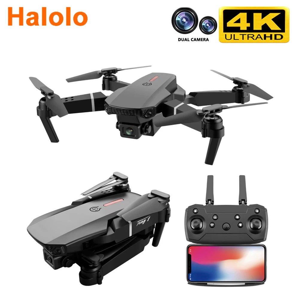 E88 pro drone 4k HD dual camera visual positioning 1080P WiFi  fpv drone... - £28.50 GBP+