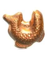 Vintage Copper And Tin Jello Mold Fish Motif Wall Hanging  - $381.42 MXN